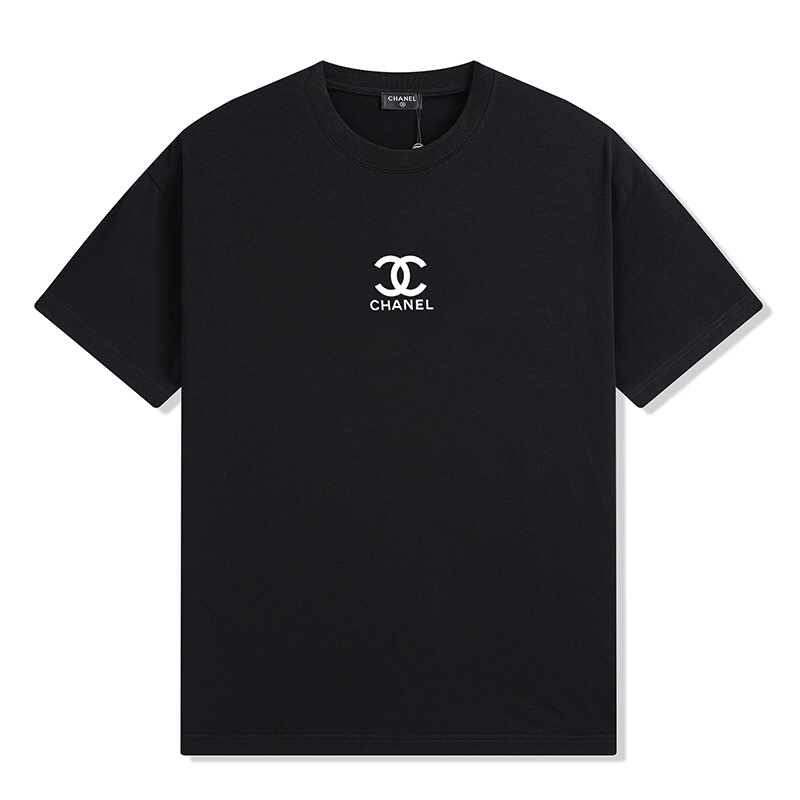Chanel Fashion Simple Logo Short Sleeve T-shirt