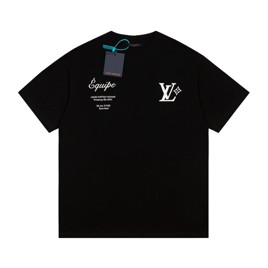LV Louis Vuitton Letter Short Sleeve T-shirt
