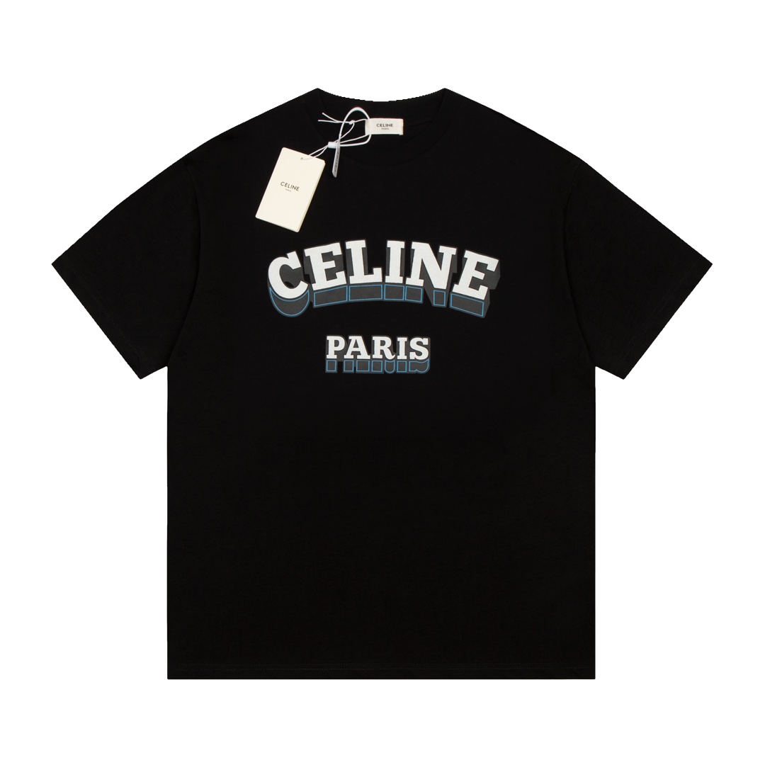 CELINE New Letter Short Sleeve T-shirt