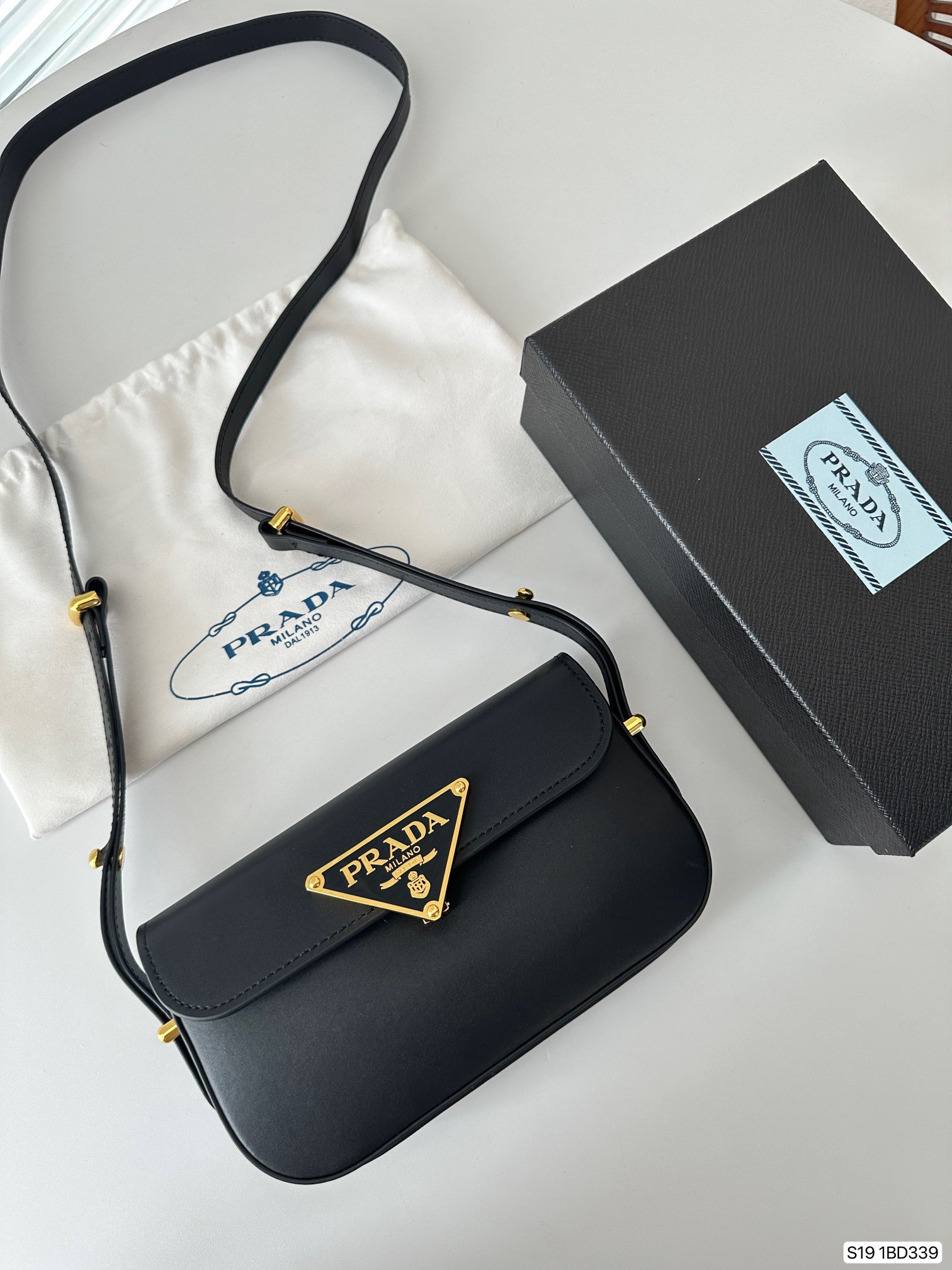 Prada Soft Calf Tofu Bag Shoulder Bag