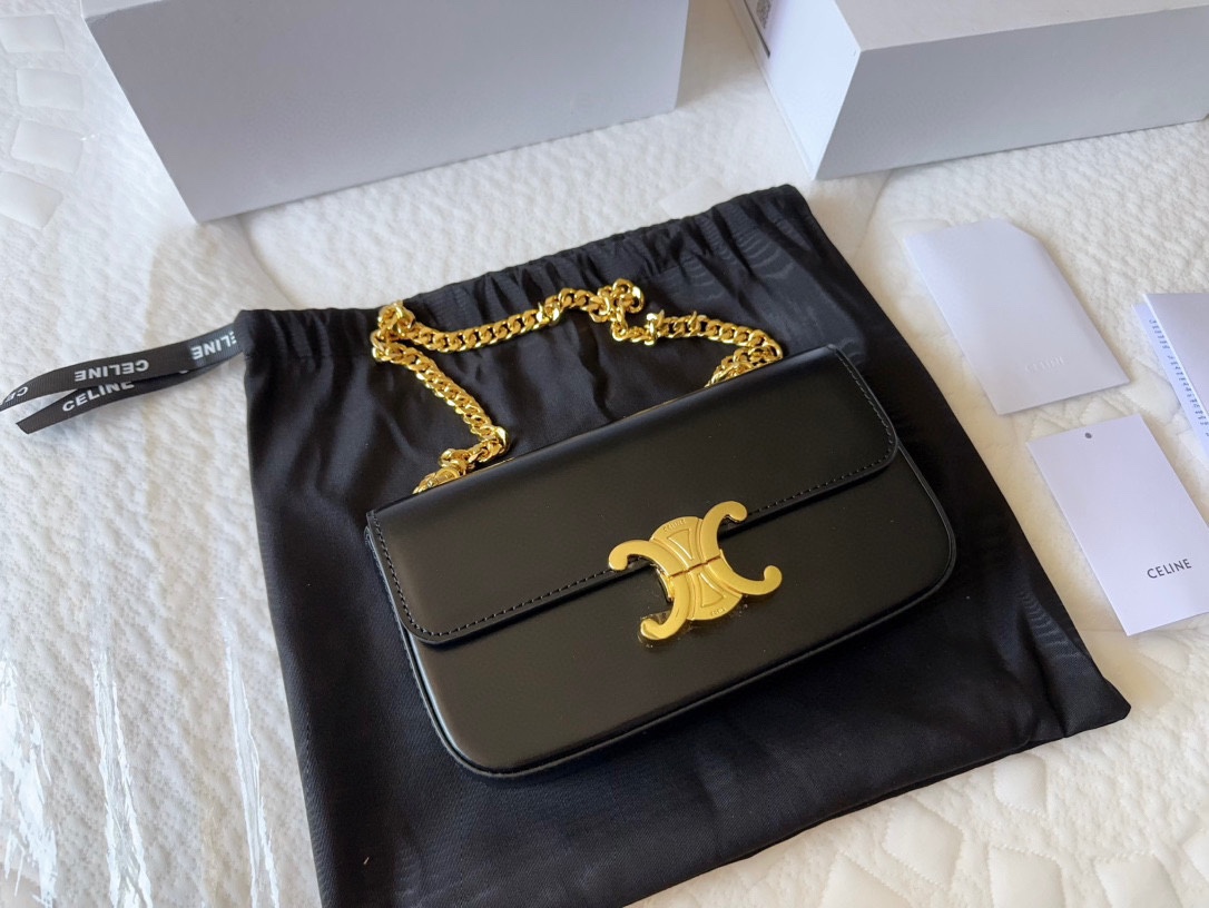 C Style Chain Gold/Sliver  Buckle Arc de Triomphe Armpit Bag