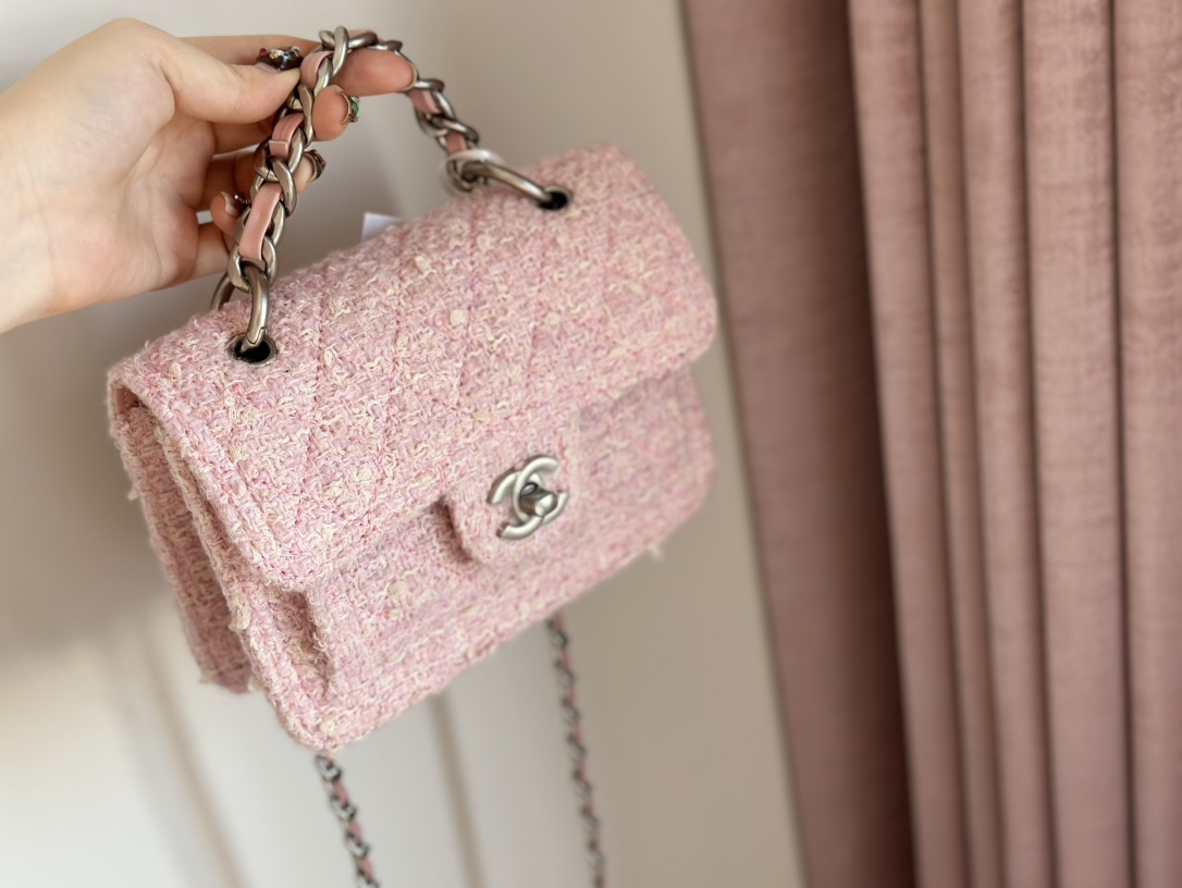 C Style Woolen Messenger Bag