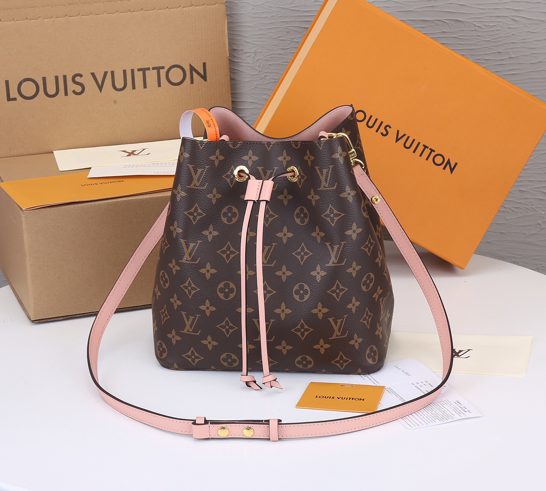 LV Neonoe Louis Vuitton Bucket Bags 2 in 1