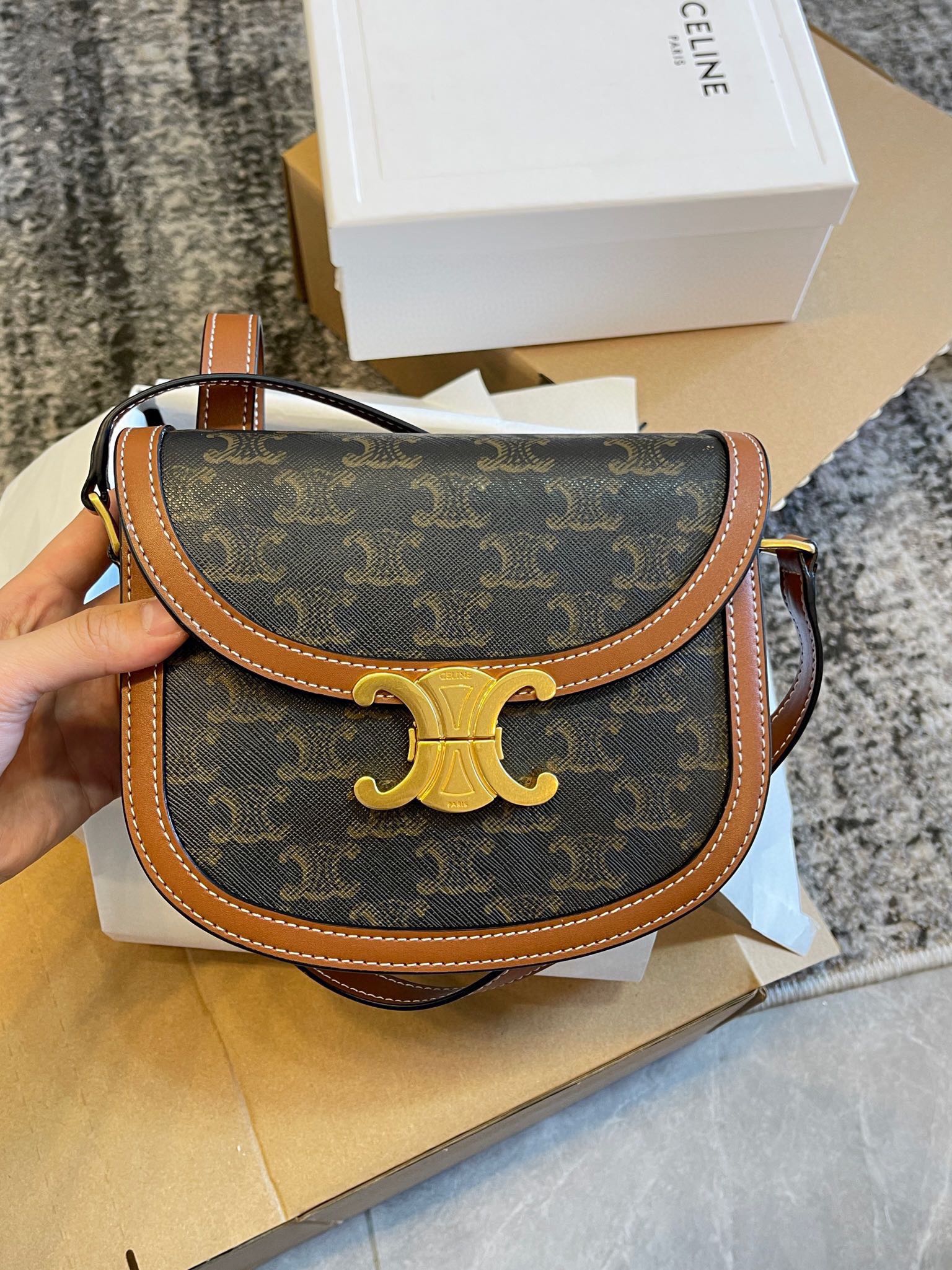 C Style Arc de Triomphe Saddle Bag
