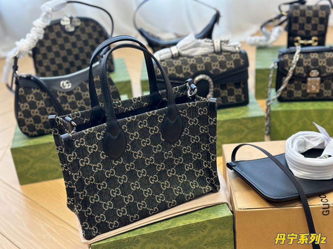 G Style Denim Tote Bag