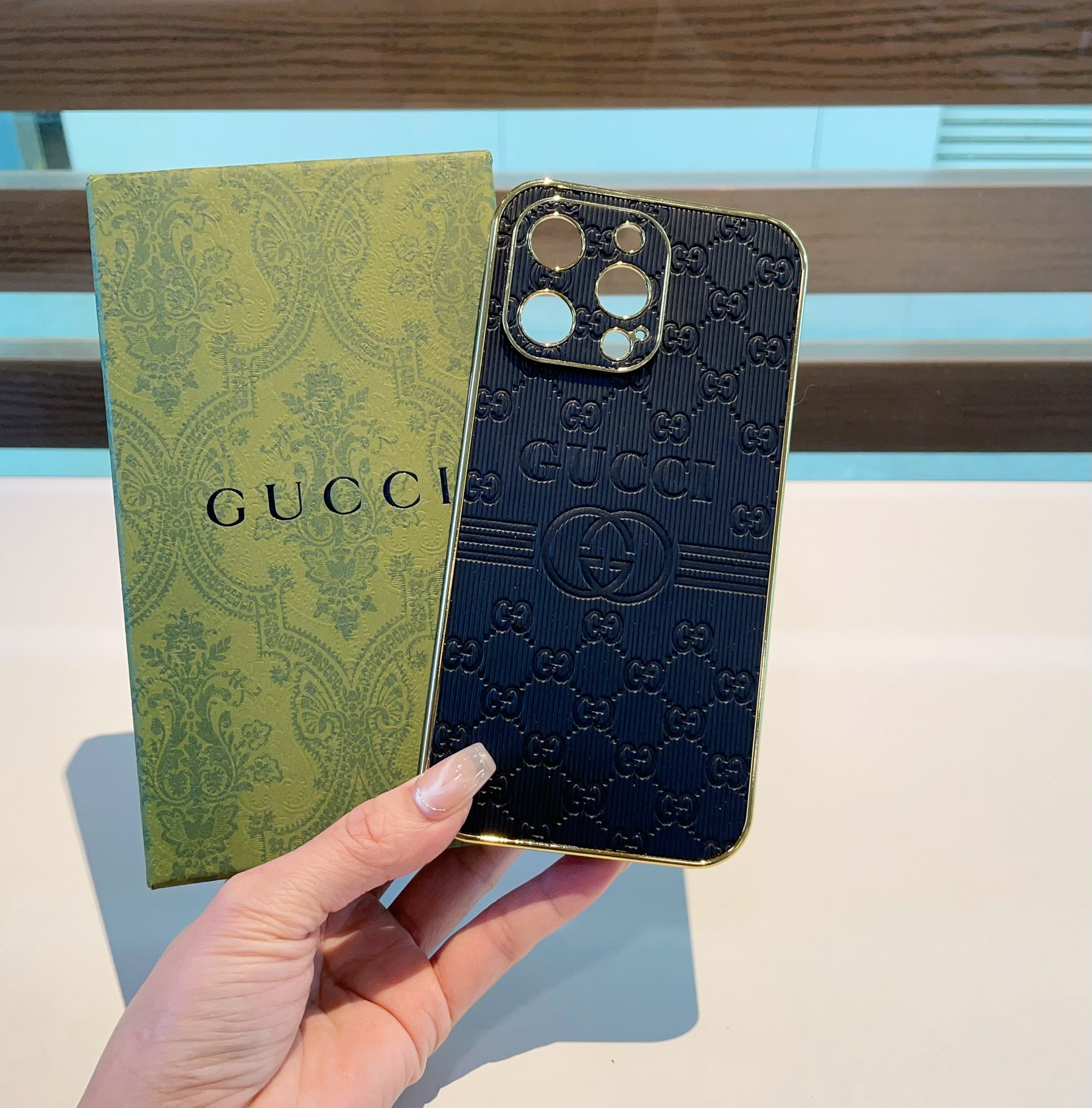 G style Embossed mobile phone case