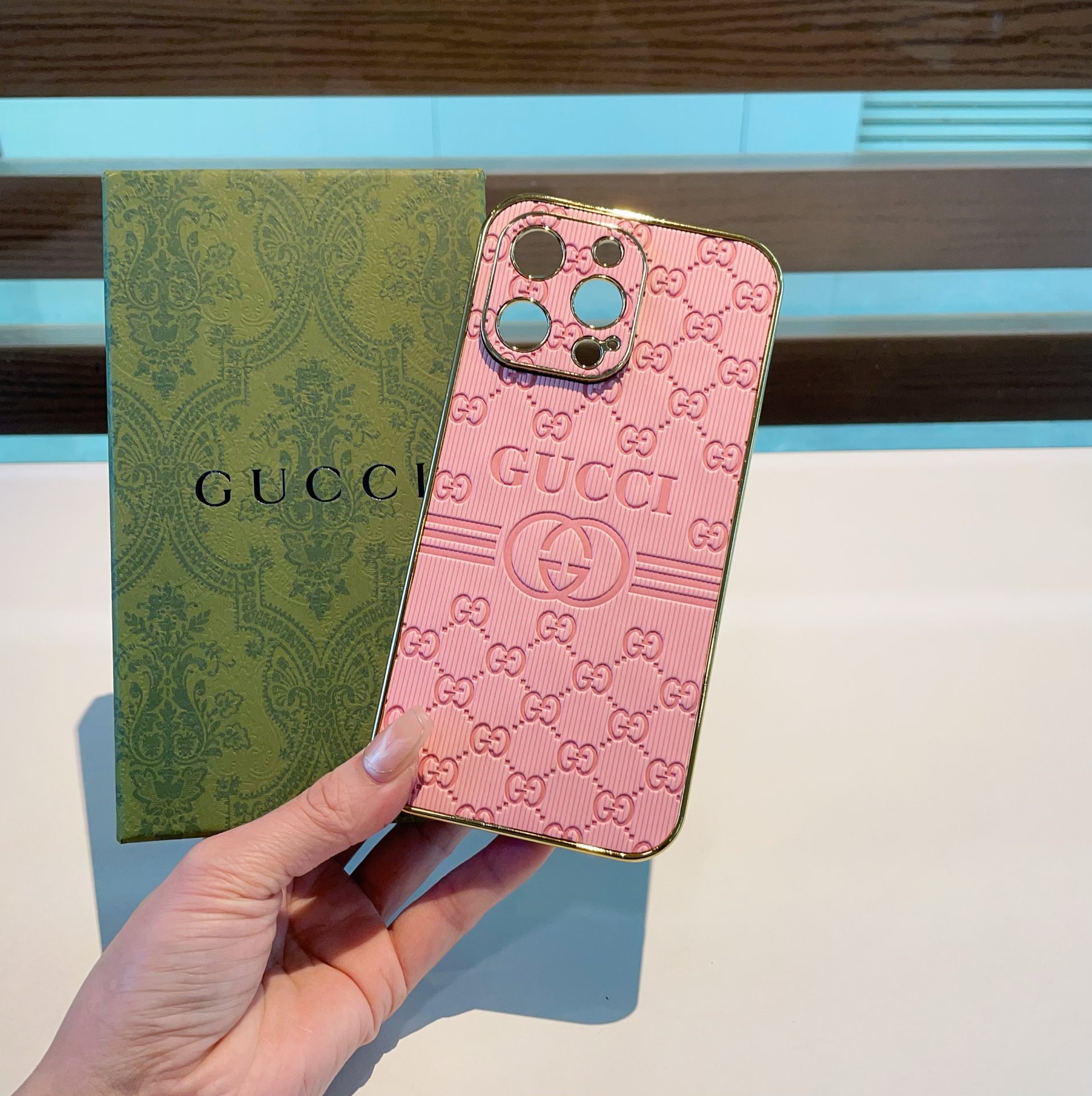 G style Embossed mobile phone case