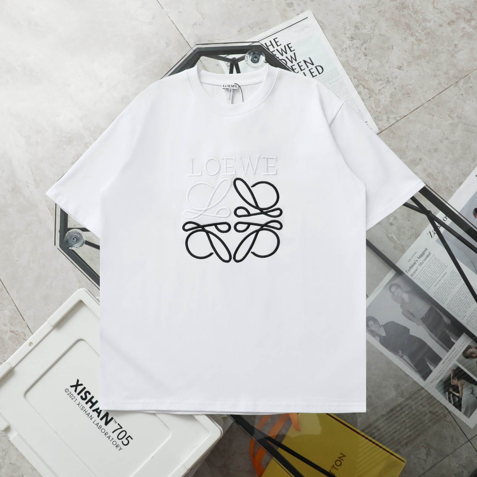 L style Casual round neck short sleeve T-shirt