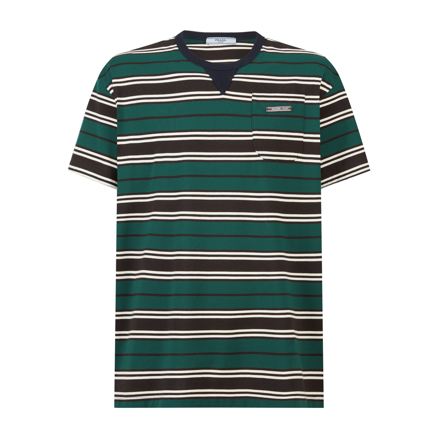 P style Striped pocket logo short sleeves