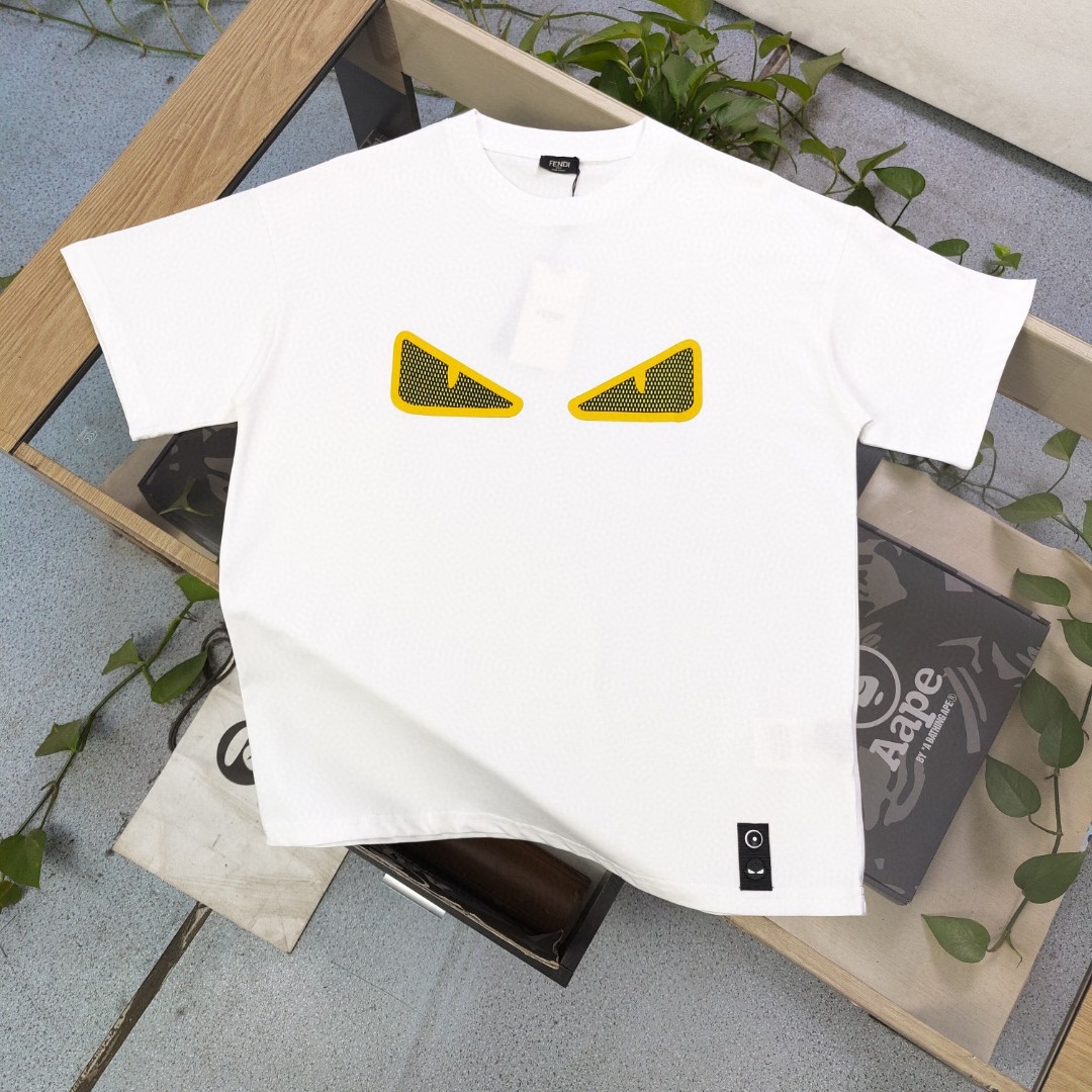 F style Devil's Eye Loose Short Sleeve