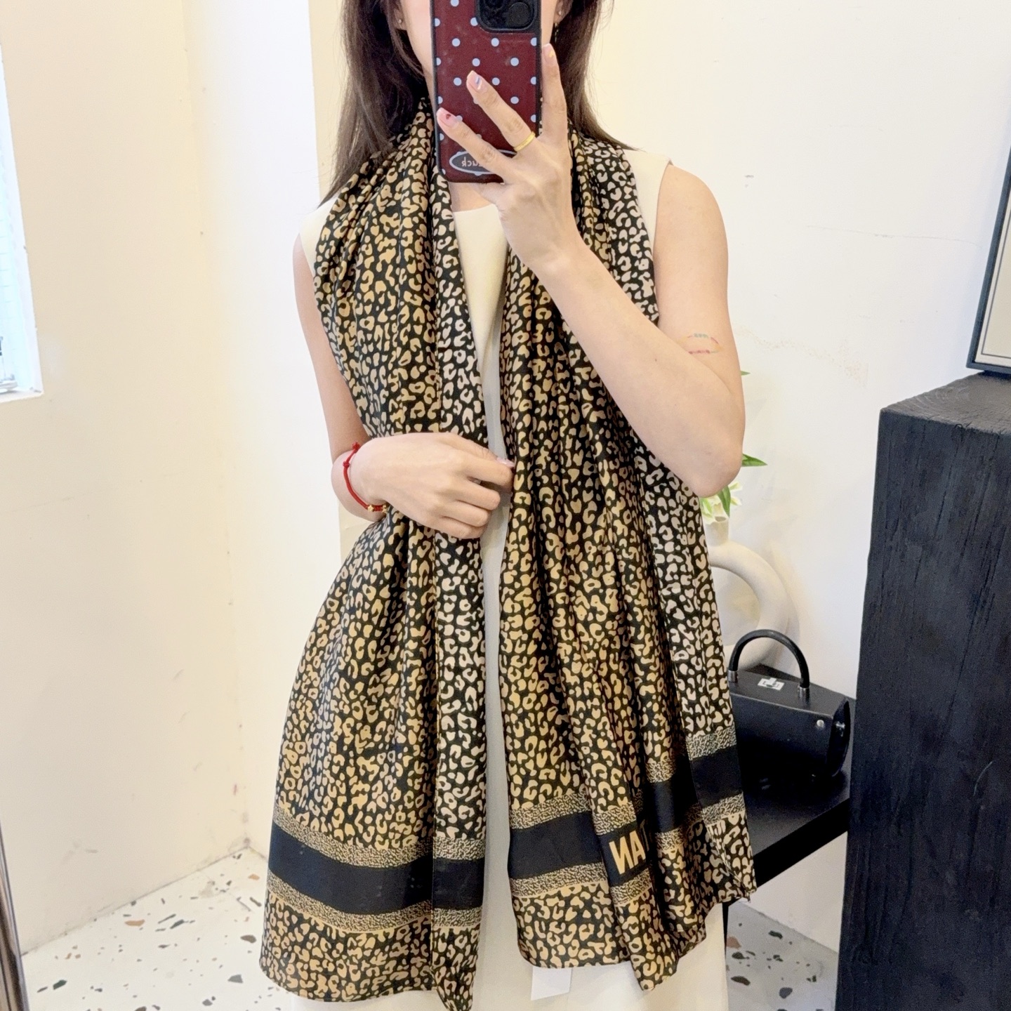 D style Satin scarf