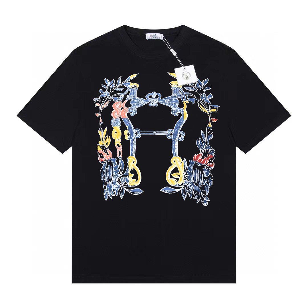 H style Printed short sleeves