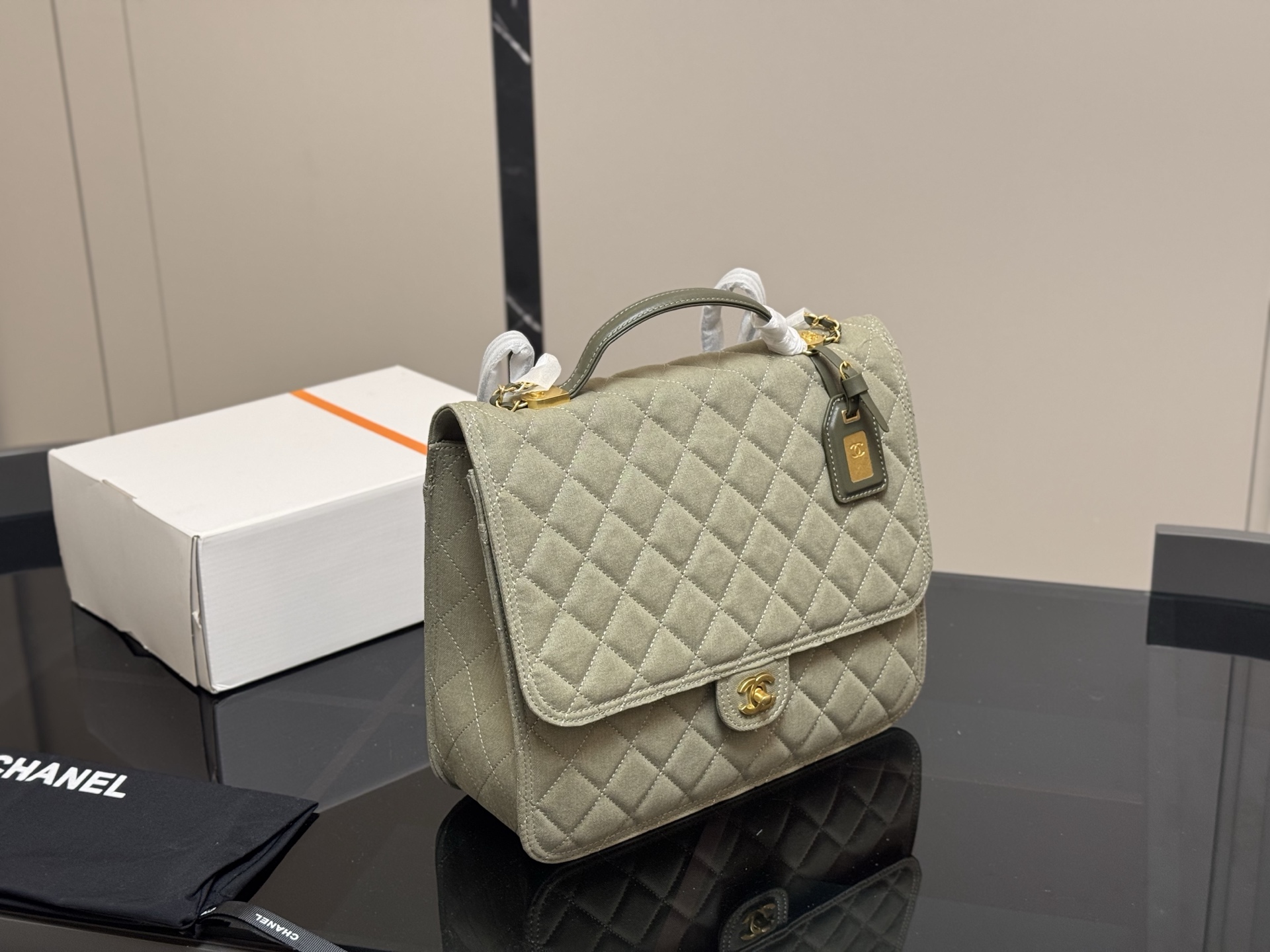 C style Denim backpack bag