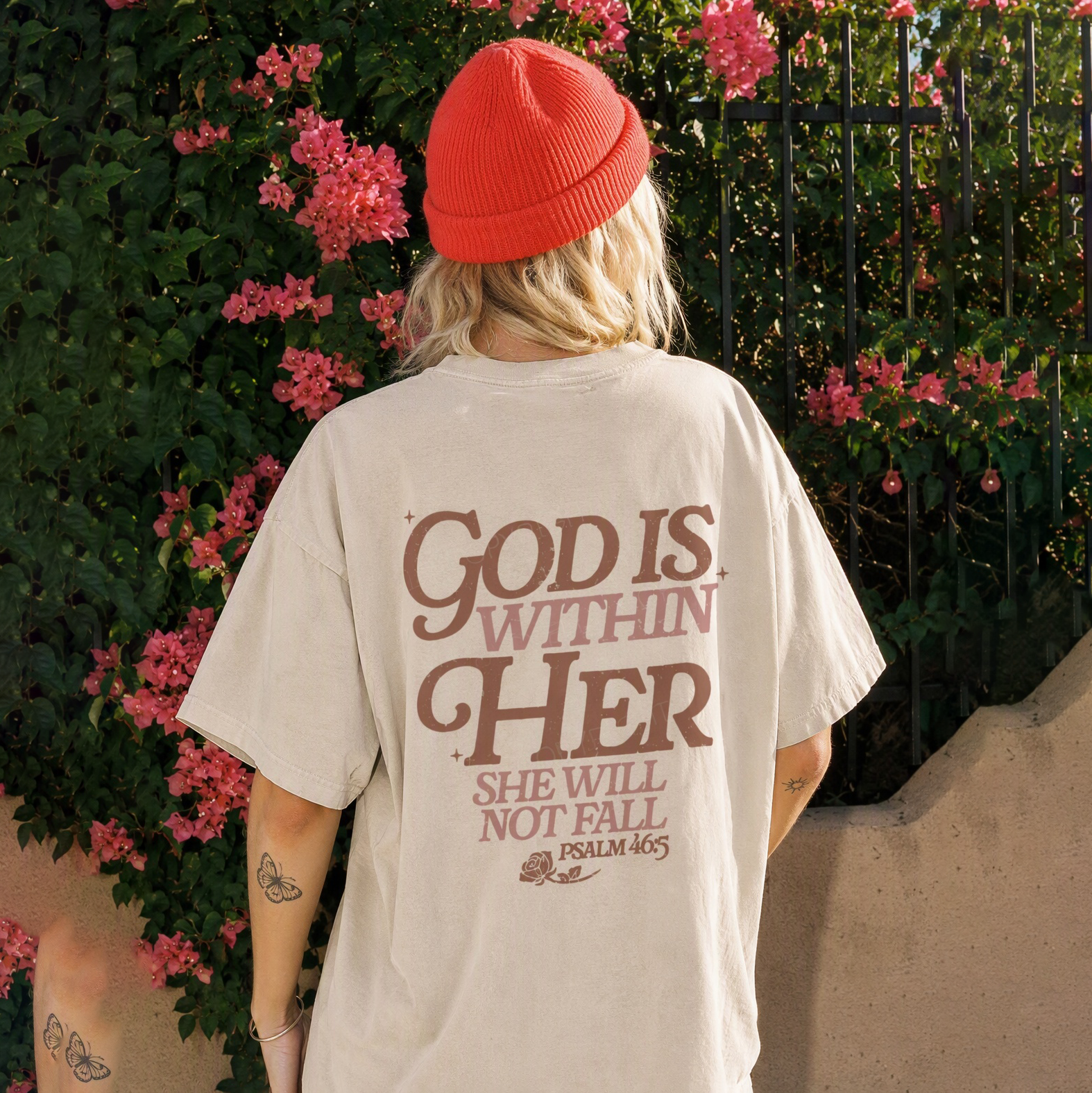 God Is Within Her Unisex Washed T-Shirt
