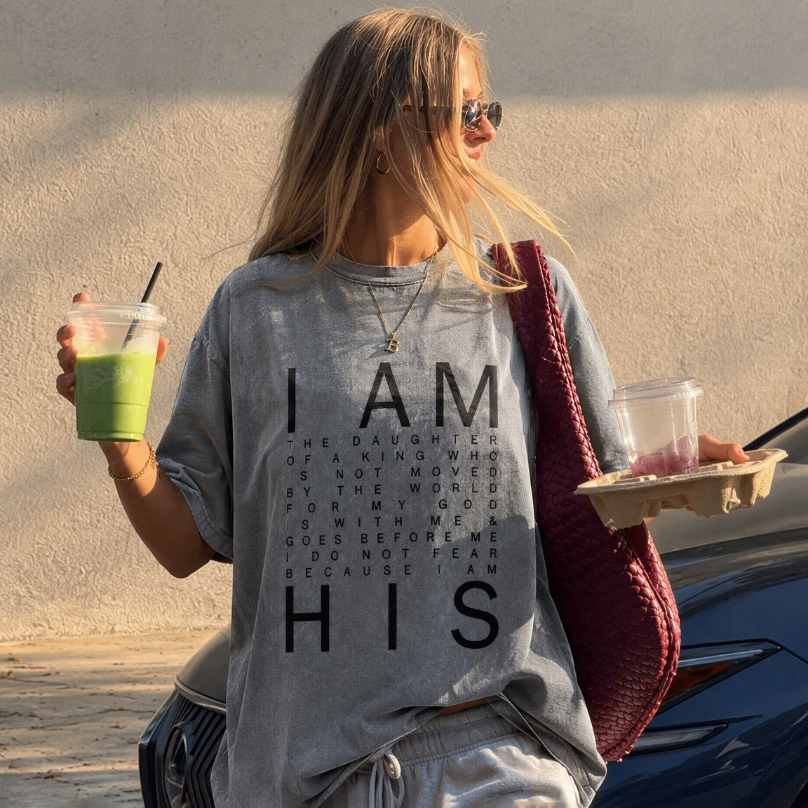 I Am A Daughter Of The King Unisex Washed T-Shirt