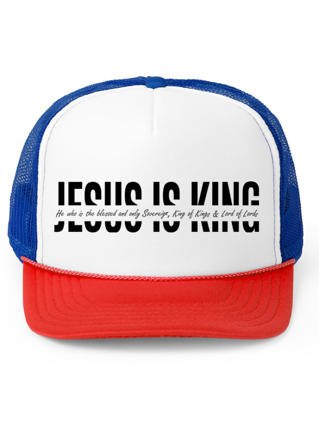 Jesus Is King Unisex Mesh Baseball Cap-LOVELLX