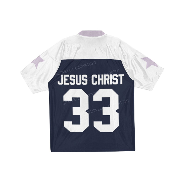 Jesus Christ Raglan Short Sleeve Jersey