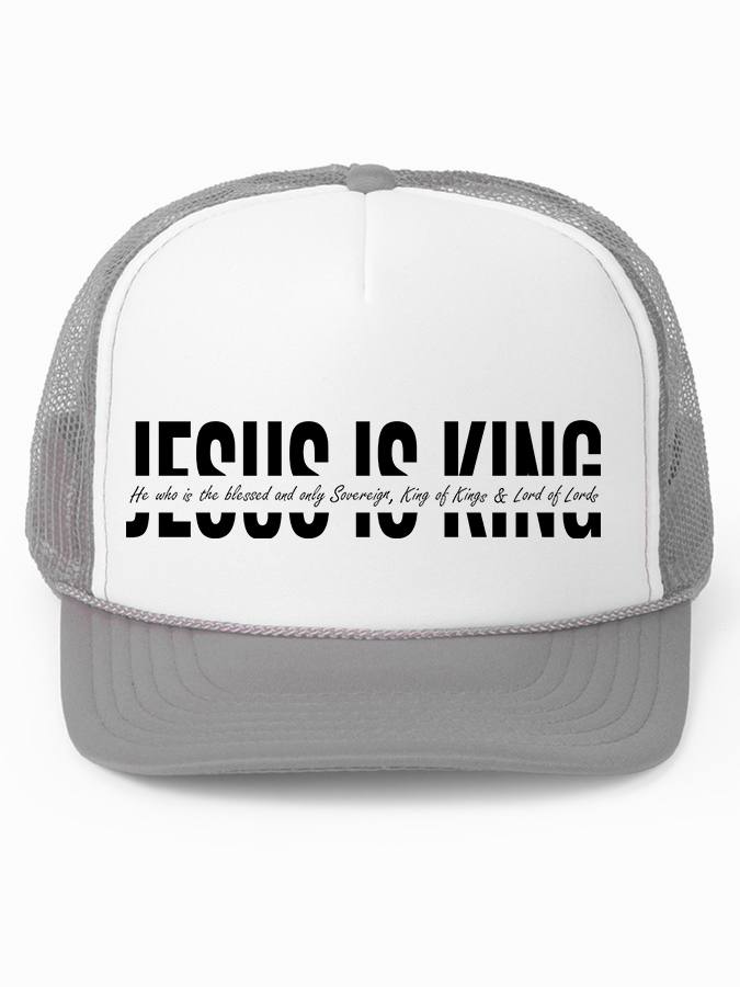 Jesus Is King Unisex Mesh Baseball Cap-LOVELLX