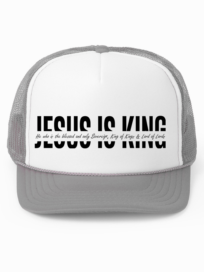 Jesus Is King Unisex Mesh Baseball Cap-LOVELLX