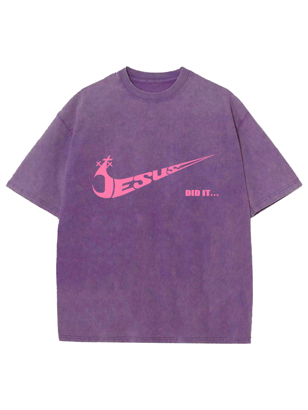 Jesus Did It Unisex Washed T-Shirt Jesus Did It Unisex Washed T-Shirt