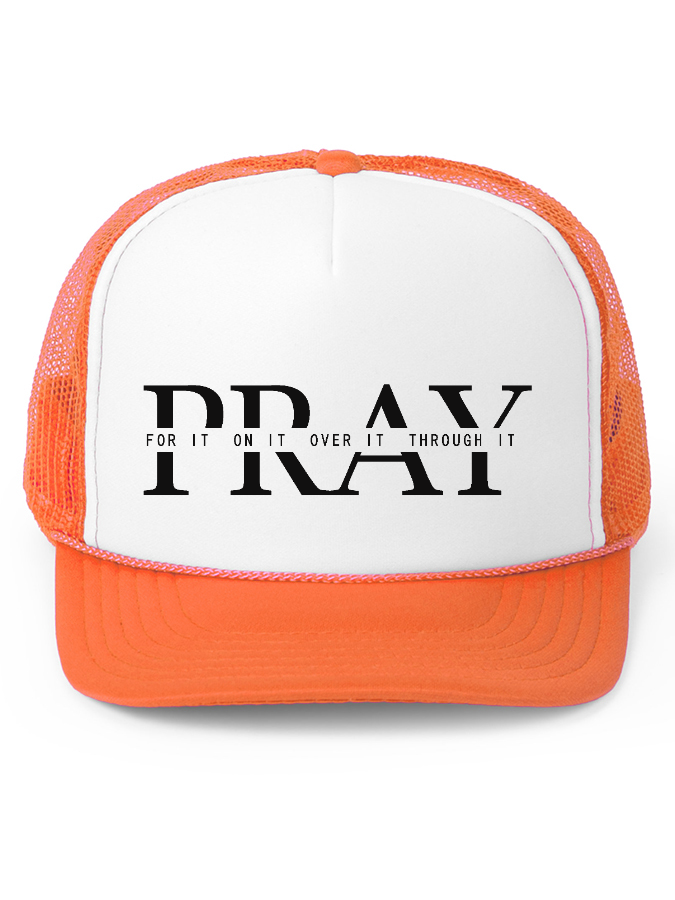 Pray Unisex Cotton Mesh Baseball Cap-LOVELLX