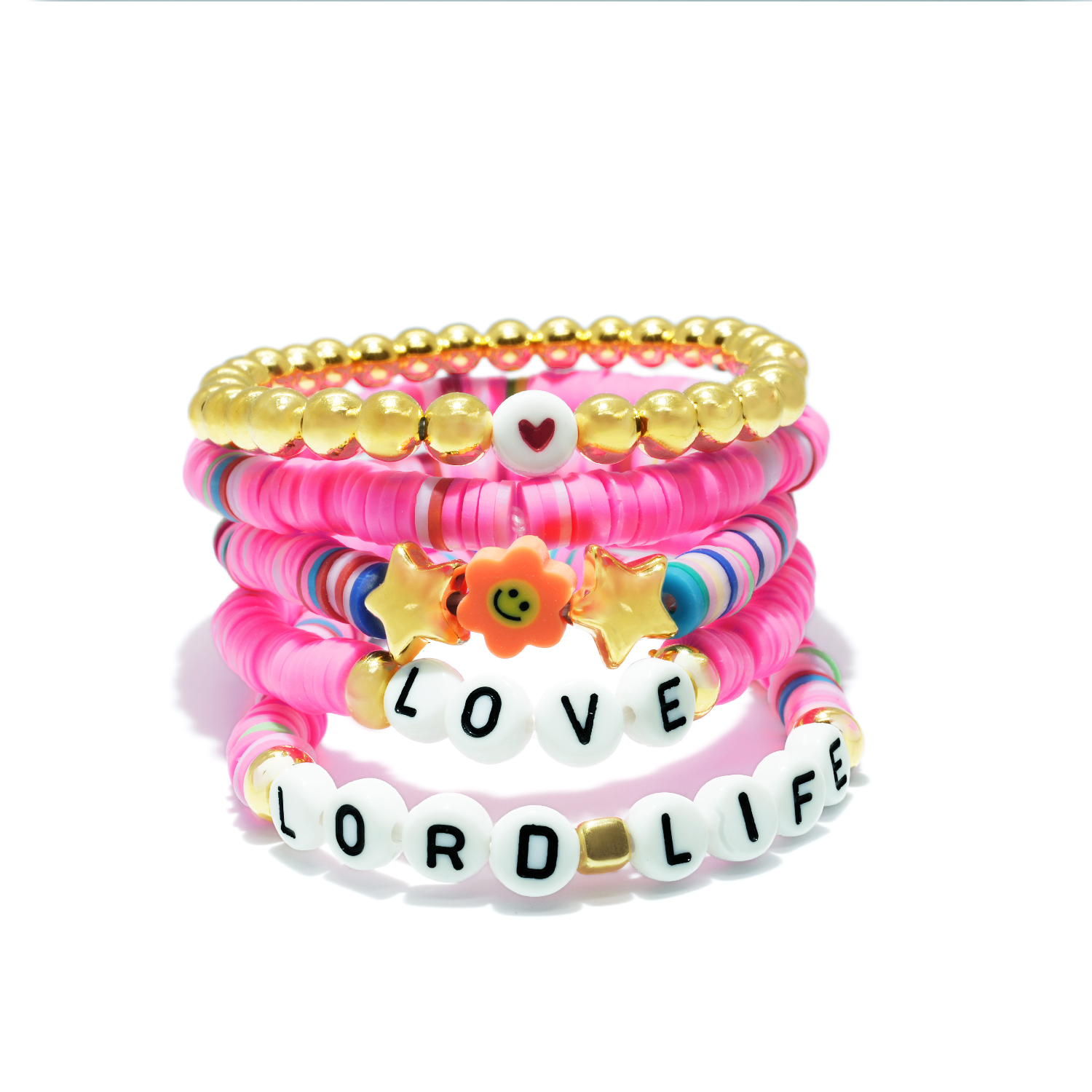 Handmade Christian Quote Beaded Bracelet