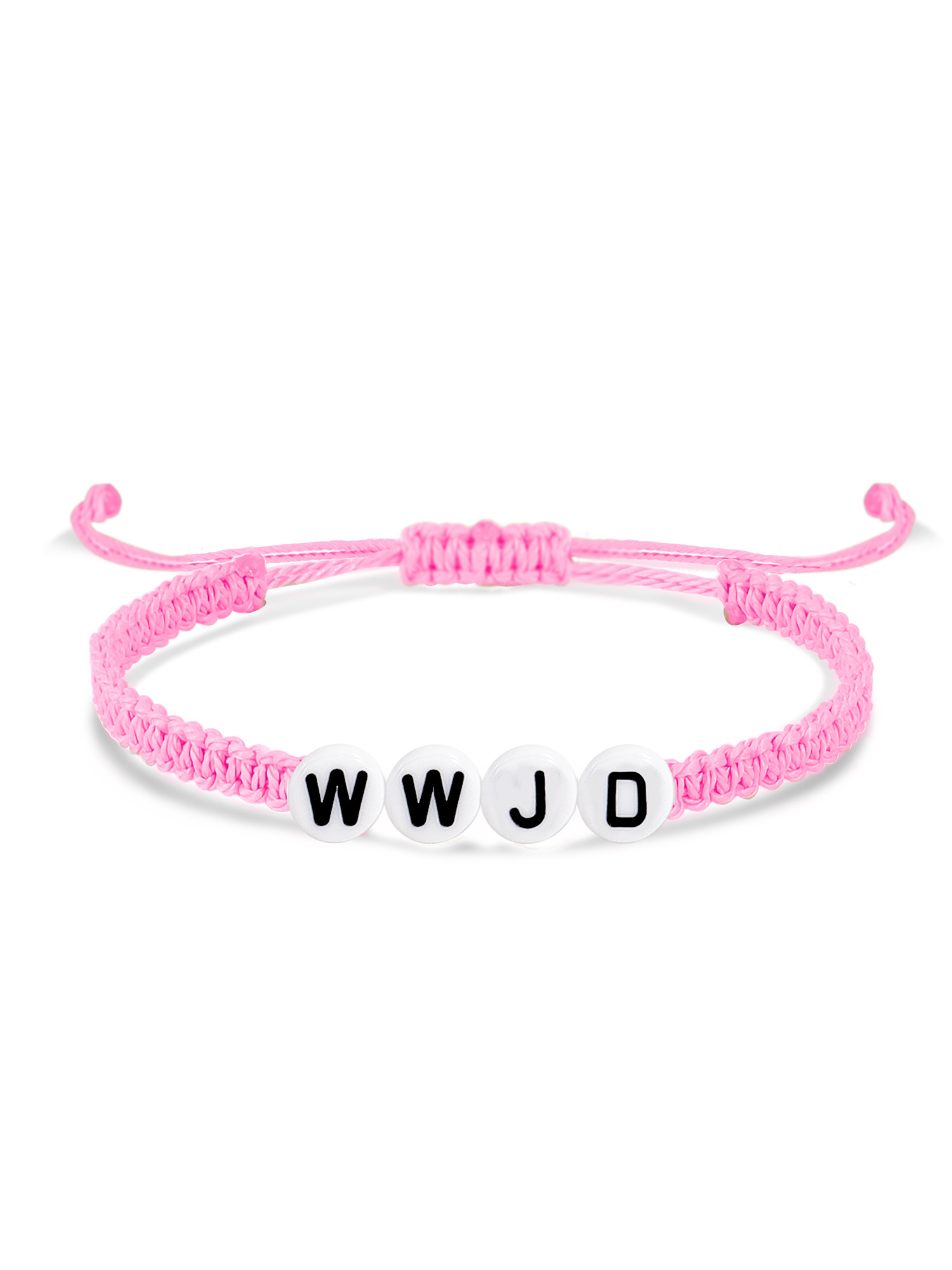 WWJD Letter Braided Bracelet Elastic Bracelet Set-LOVELLX
