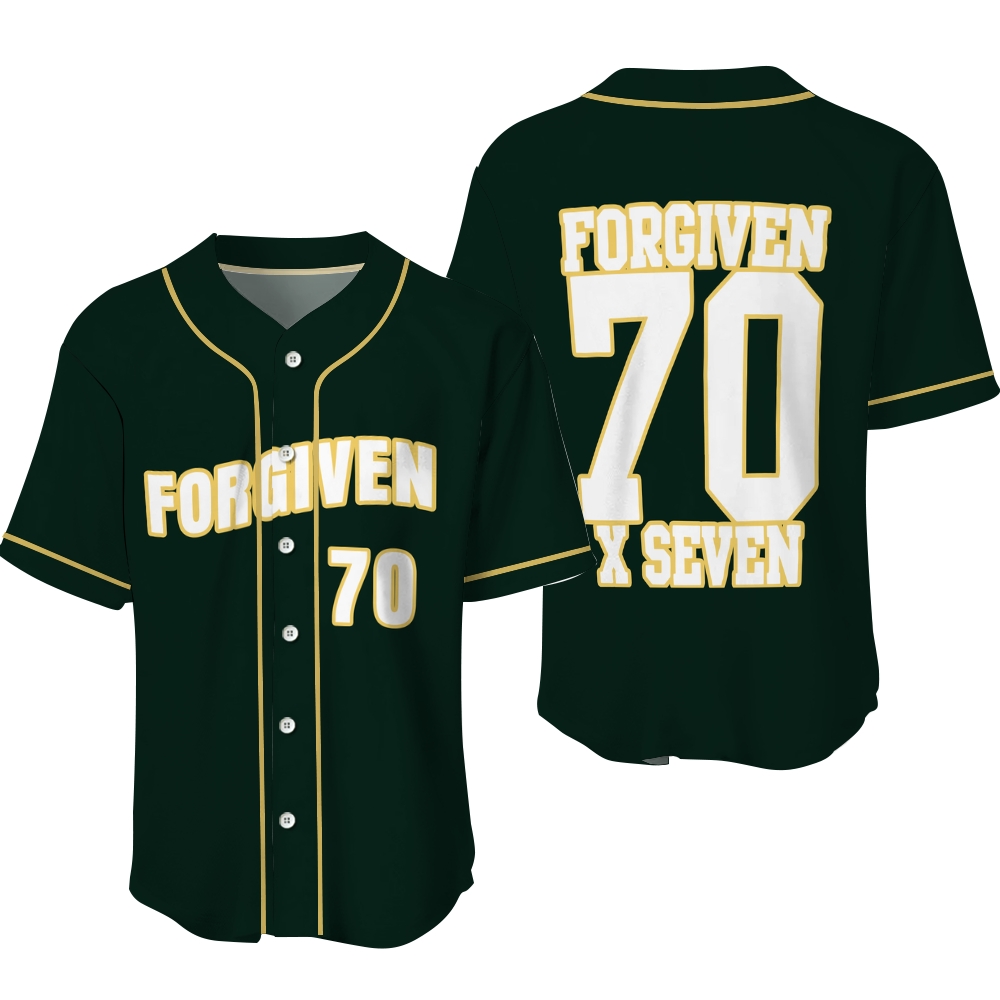 Forgiven 70 Baseball Jersey
