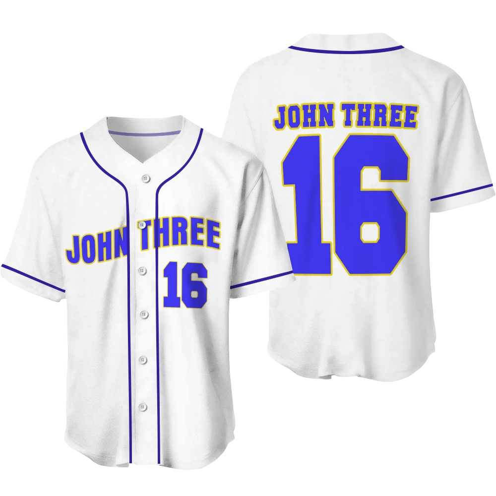 John Three 16 Baseball Jersey