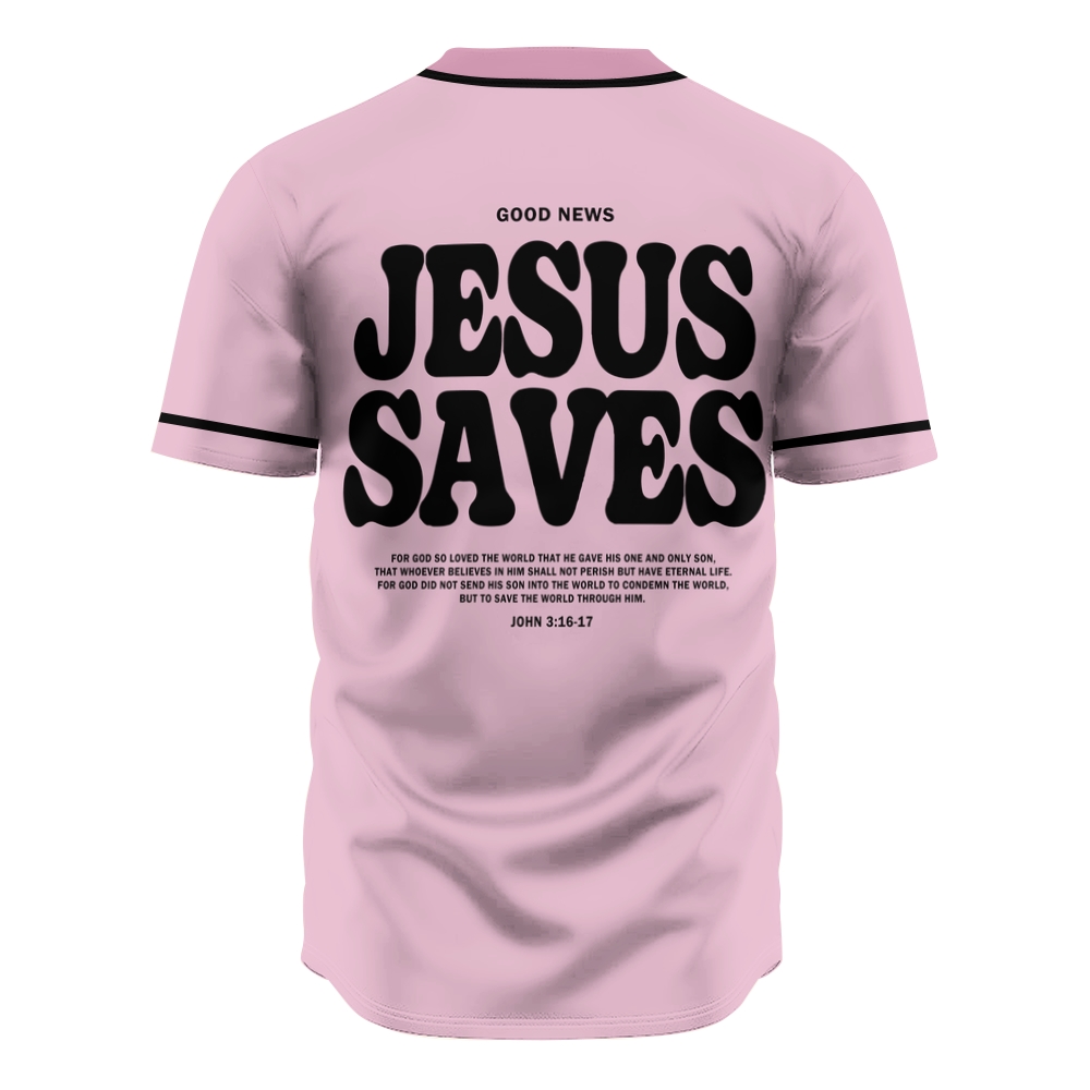 Jesus Saves Mesh Baseball Jersey