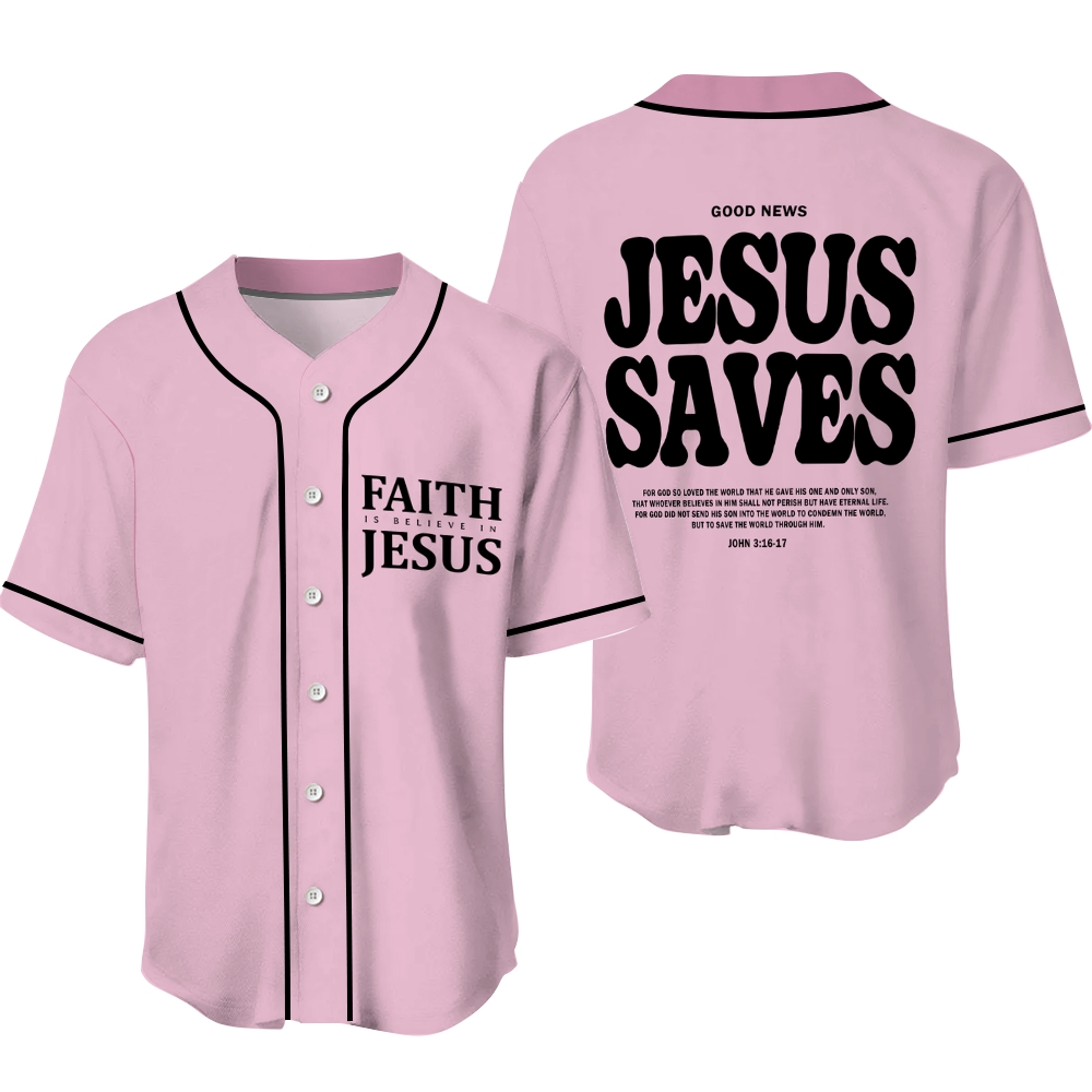 Jesus Saves Mesh Baseball Jersey