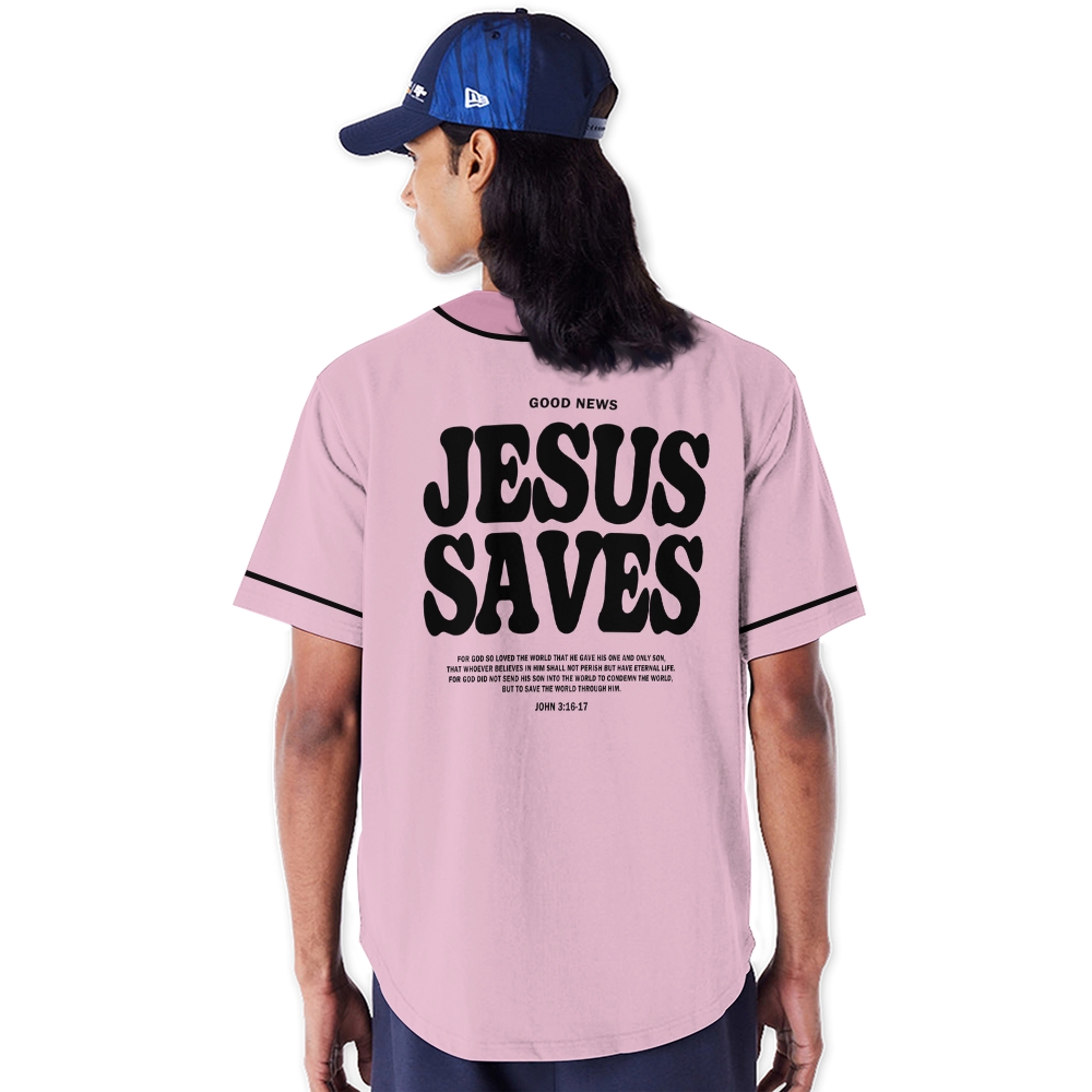 Jesus Saves Mesh Baseball Jersey