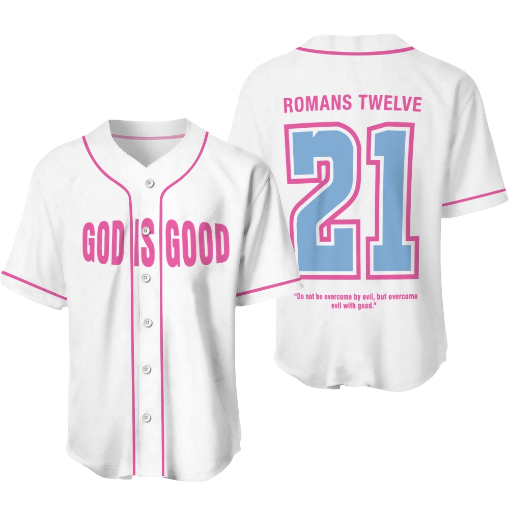 God Is Good Mesh Baseball Jersey