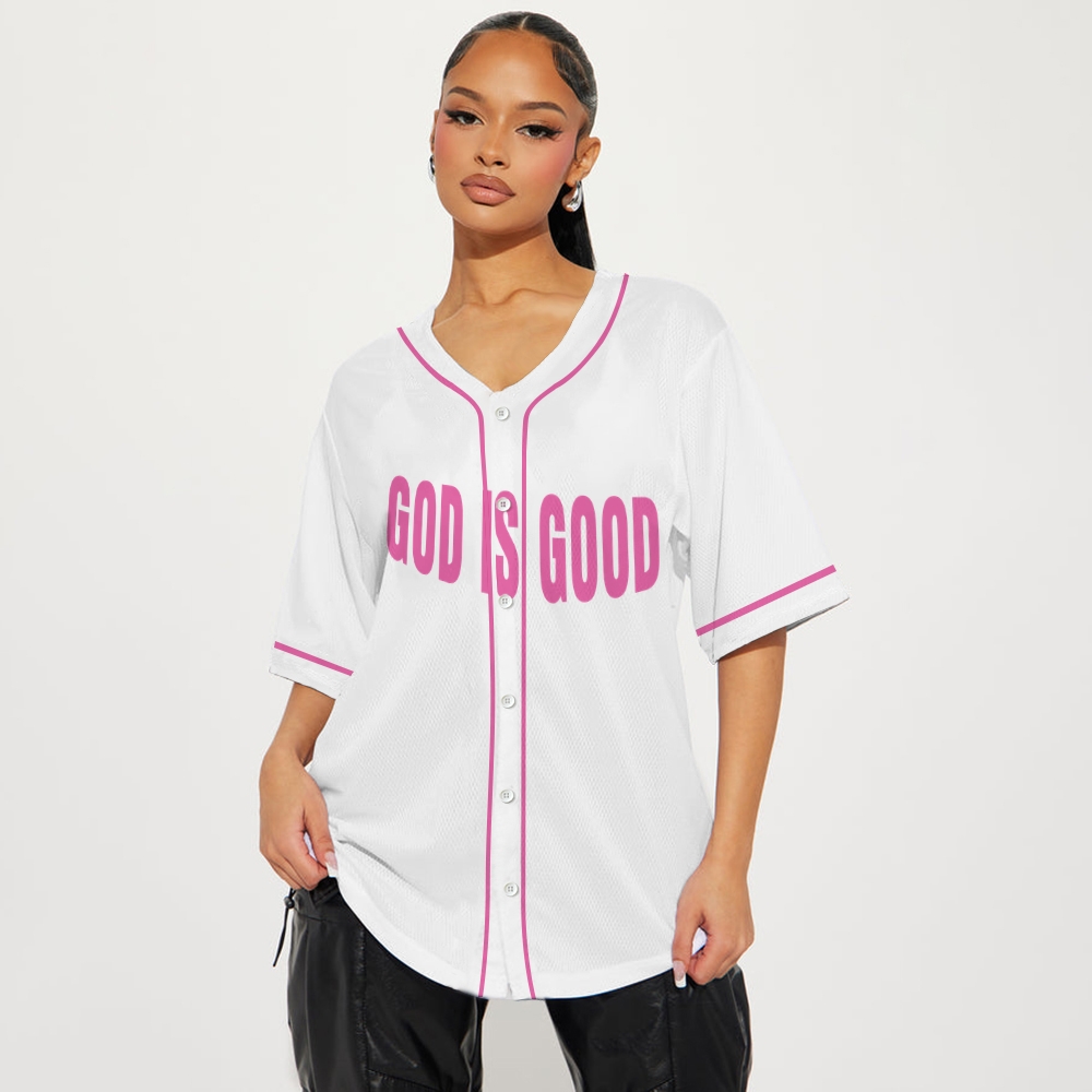 God Is Good Mesh Baseball Jersey