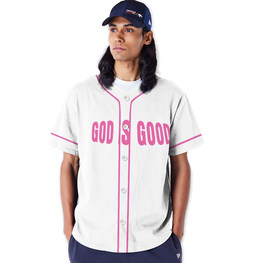 God Is Good Mesh Baseball Jersey