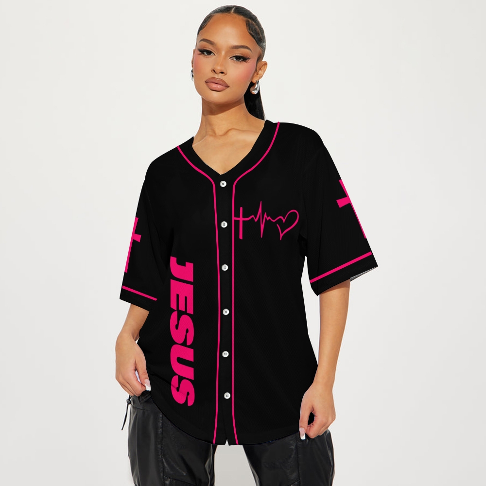 Jesus Way Maker Mesh Baseball Jersey
