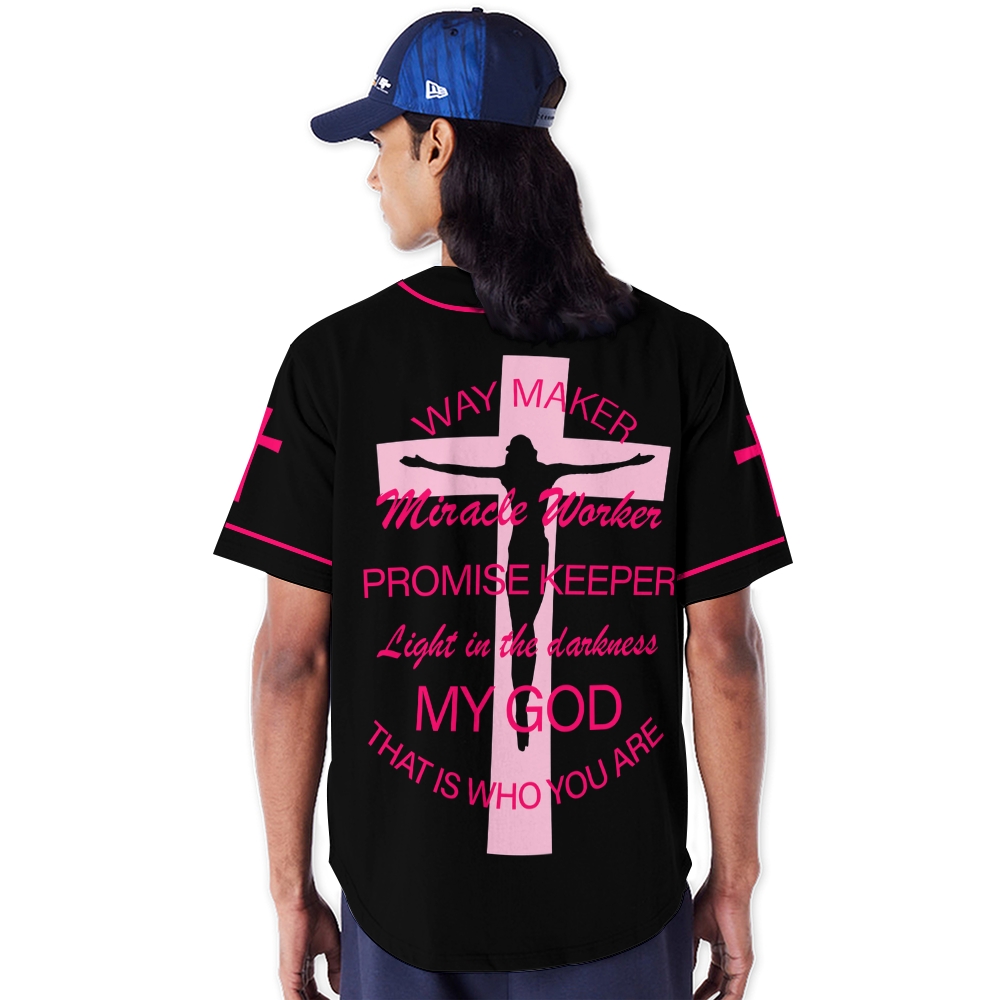 Jesus Way Maker Mesh Baseball Jersey