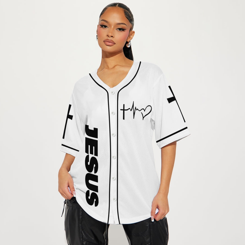 Jesus Way Maker Mesh Baseball Jersey