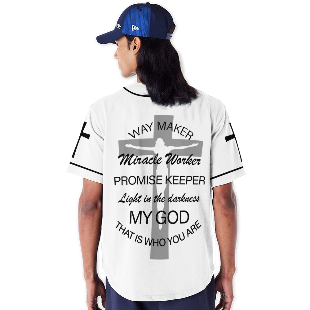 Jesus Way Maker Mesh Baseball Jersey