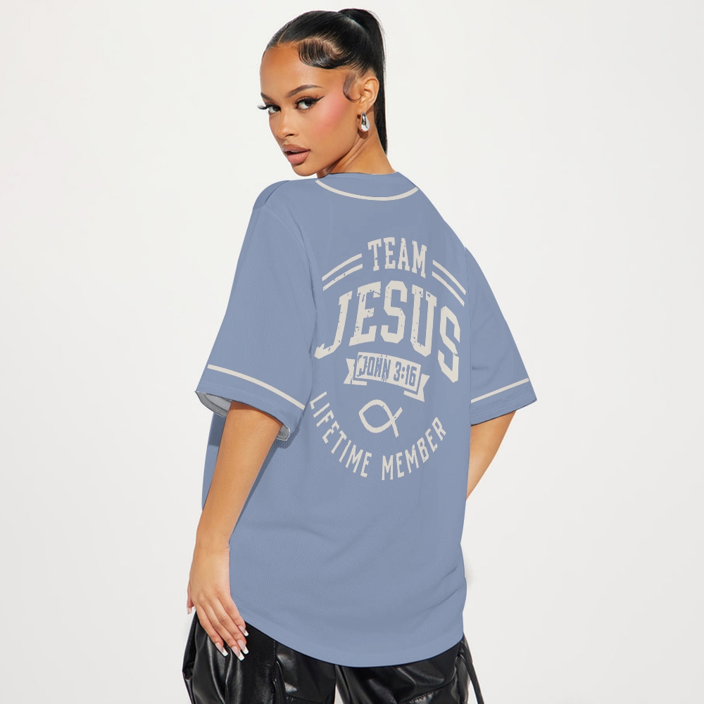 Team Jesus Mesh Baseball Jersey