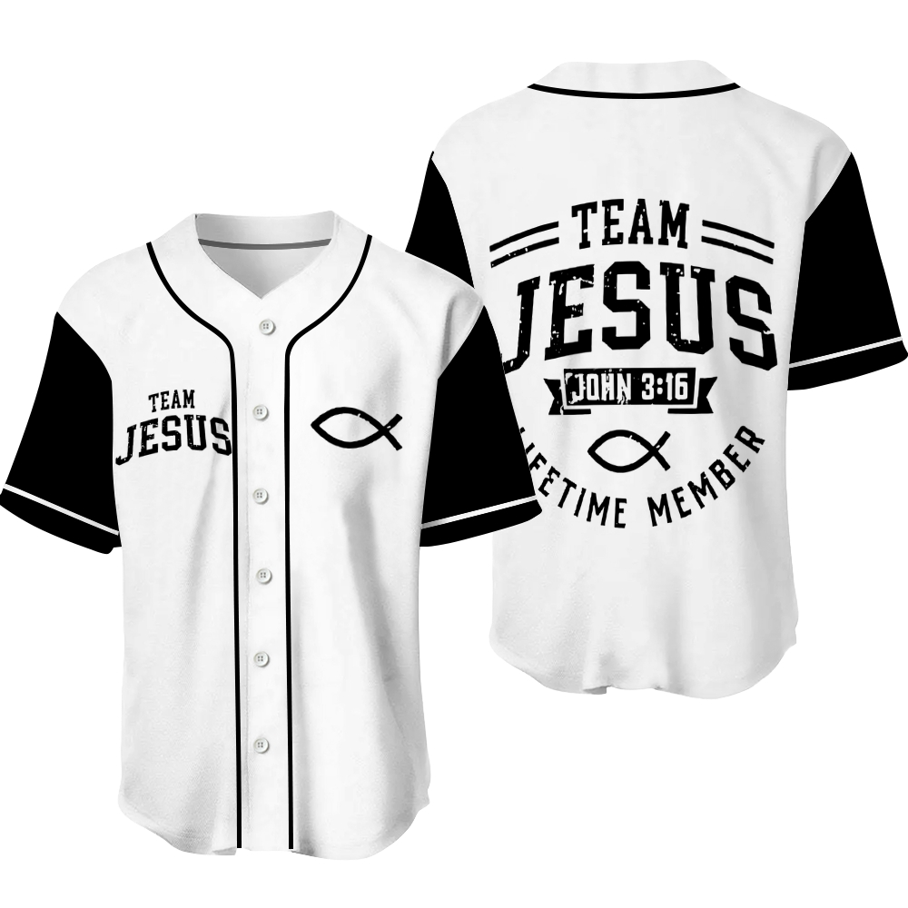 Team Jesus Mesh Baseball Jersey
