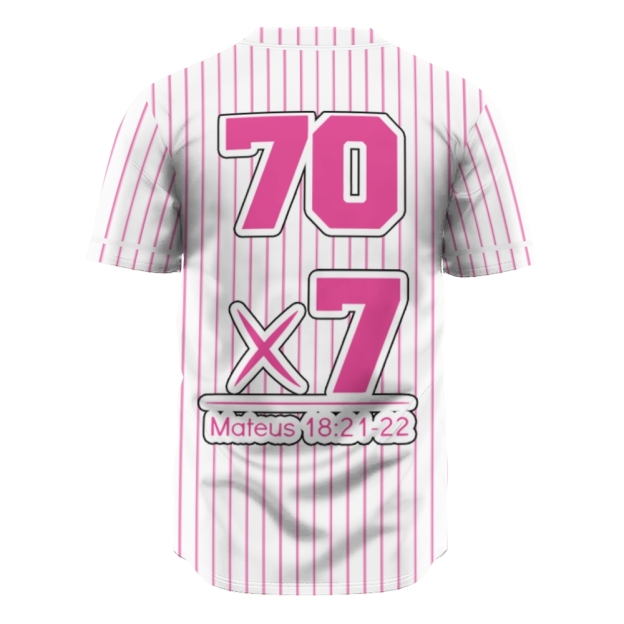 70 × 7 Matthew 18:21-22 Mesh Baseball Jersey