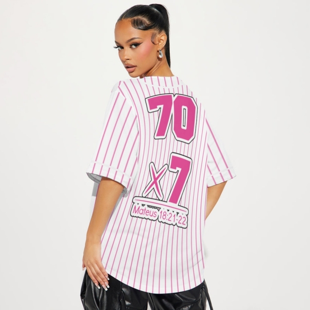 70 × 7 Matthew 18:21-22 Mesh Baseball Jersey