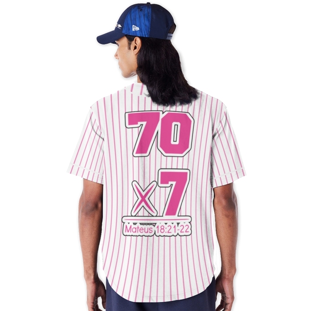 70 × 7 Matthew 18:21-22 Mesh Baseball Jersey