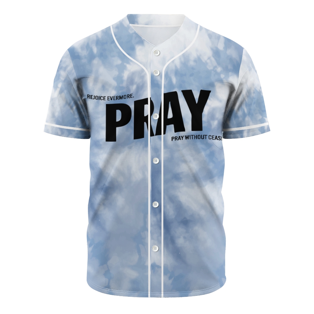 Pray Without Ceasing Mesh Baseball Jersey