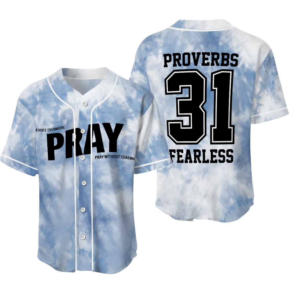 Pray Without Ceasing Mesh Baseball Jersey