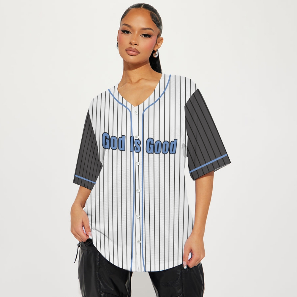 God Is Good Mesh Baseball Jersey