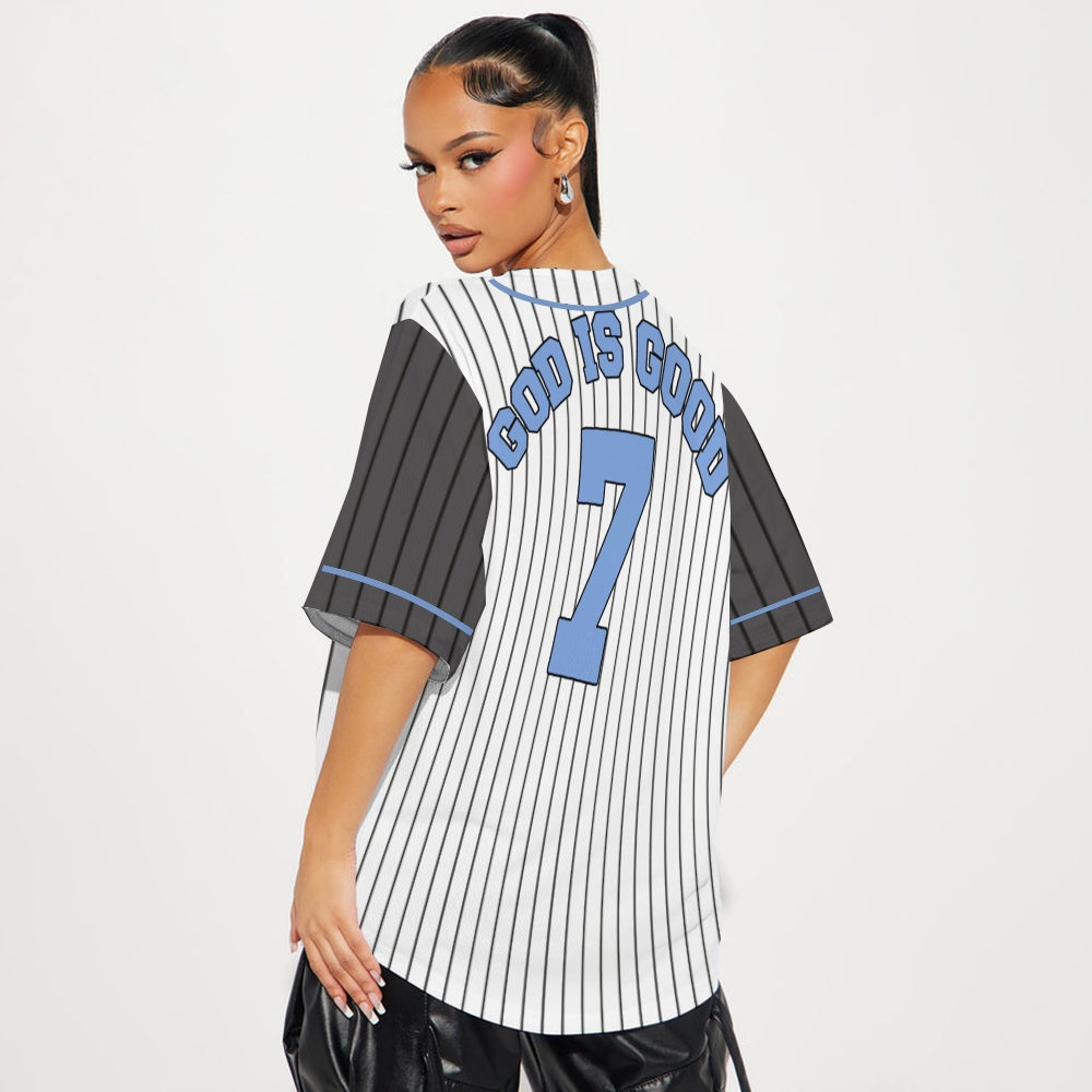 God Is Good Mesh Baseball Jersey