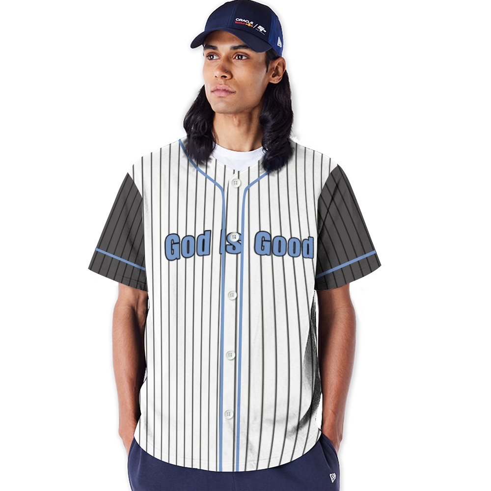God Is Good Mesh Baseball Jersey