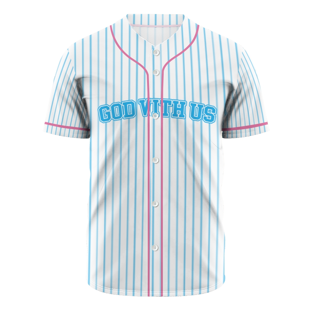 God With Us Mesh Baseball Jersey